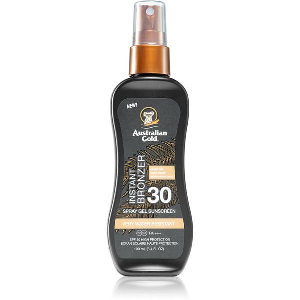 Australian Gold Australian Gold Instant Bronzer zaštitna njega od UV zraka s bronzerom SPF 30 100 ml