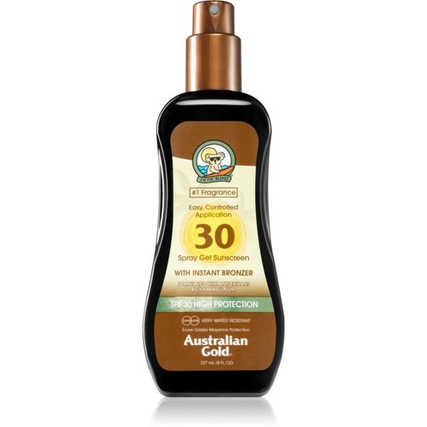 Australian Gold Australian Gold Spray Gel Sunscreen With Instant Bronzer tonirajući zaštitni gel SPF 30 237 ml