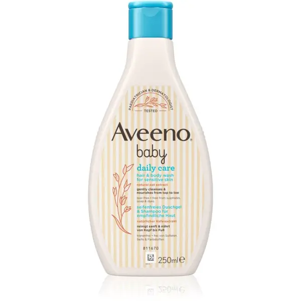 Aveeno Aveeno Baby Daily Care gel za pranje tijela i kose za djecu od rođenja 250 ml