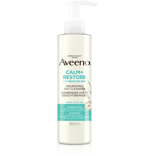Aveeno Aveeno Calm + Restore gel za čišćenje lica za osjetljivu kožu lica 200 ml