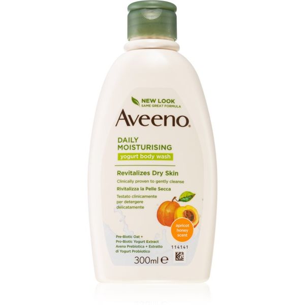 Aveeno Aveeno Daily Moisturising Yoghurt body wash hranjivi gel za tuširanje Apricot & Yoghurt 300 ml