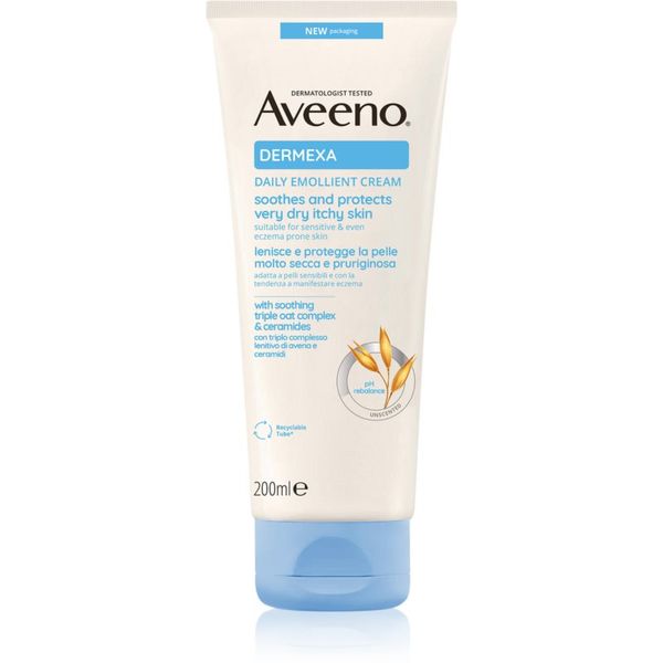 Aveeno Aveeno Dermexa Daily Emollient Cream omekšavajuća krema za suhu i nadraženu kožu 200 ml