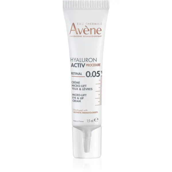 Avène Avène Hyaluron Activ Procedure Micro-Lift Eye & Lip Cream 0.05% Retinal lifting krema s retinalom 15 ml