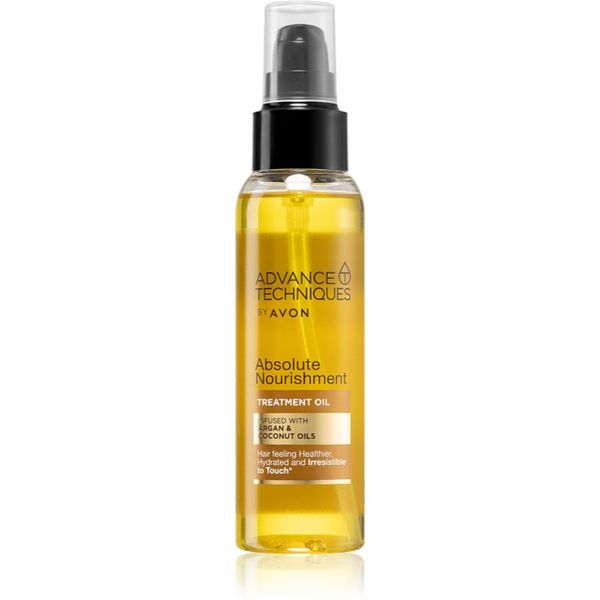 Avon Avon Advance Techniques Absolute Nourishment hranjivo ulje za kosu s arganovim uljem s kokosovim uljem 100 ml