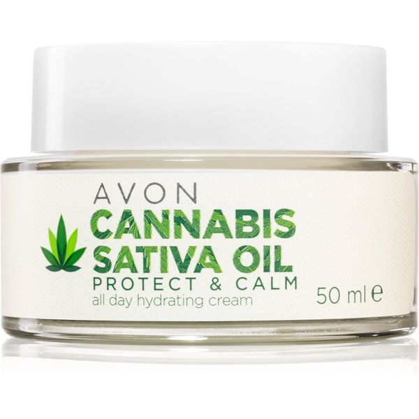 Avon Avon Cannabis Sativa Oil Protect & Calm hidratantna krema s uljem kanabisa 50 ml