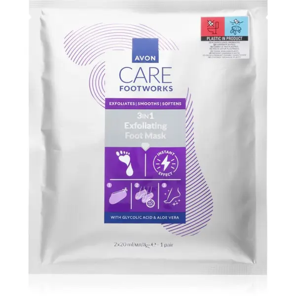 Avon Avon Care Footworks maska za regeneraciju nogu i noktiju 3 u 1 2x20 ml