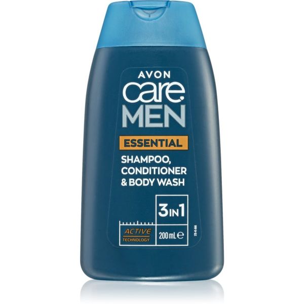 Avon Avon Care Men Essential 3 u1 šampon, regenerator i gel za tuširanje 200 ml