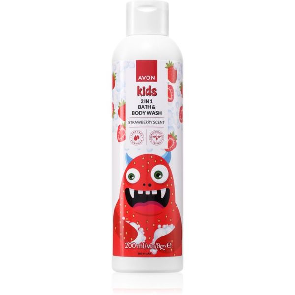 Avon Avon Kids Strawberry sredstvo za kupku 2 u 1 200 ml