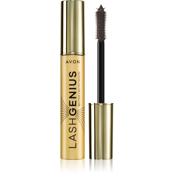 Avon Avon Lash Genius Multitask & Multiply maskara za volumen, uvijanje i odvajanje trepavica 5 u 1 nijansa Brown Black 10 ml