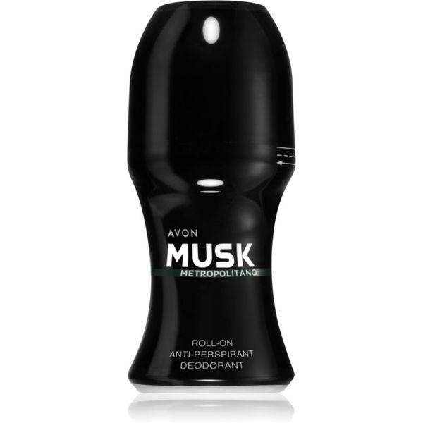 Avon Avon Musk+ Metropolitano roll-on dezodorans antiperspirant za muškarce 50 ml