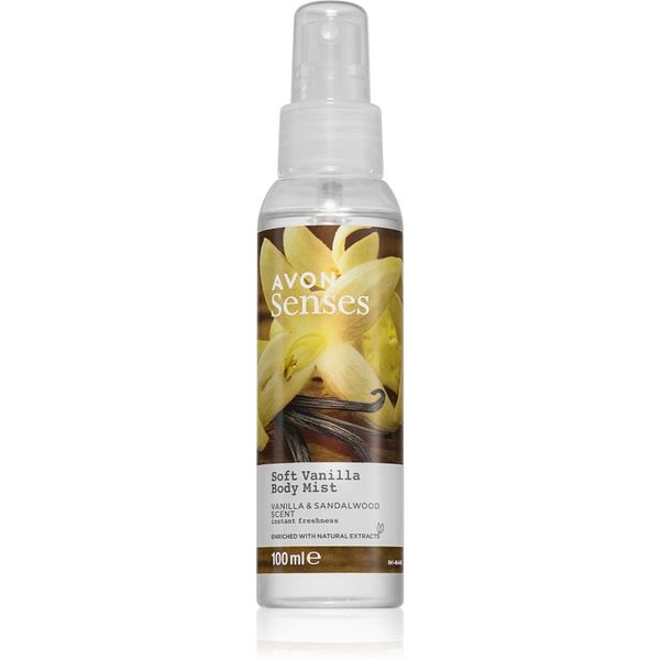 Avon Avon Naturals Care Vanilla & Sandalwood osvježavajući sprej za tijelo s vanilijom i sandalovinom 100 ml