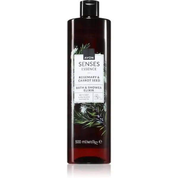 Avon Avon Senses Essence Rosemary & Carrot Seed kremasti gel za tuširanje i gel za kupku 500 ml