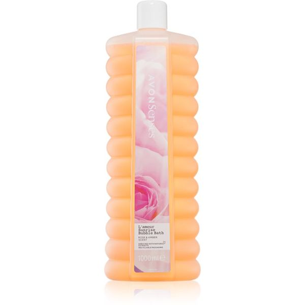 Avon Avon Senses L'amour Sunrise pjena za kupanje s mirisom ruže 1000 ml