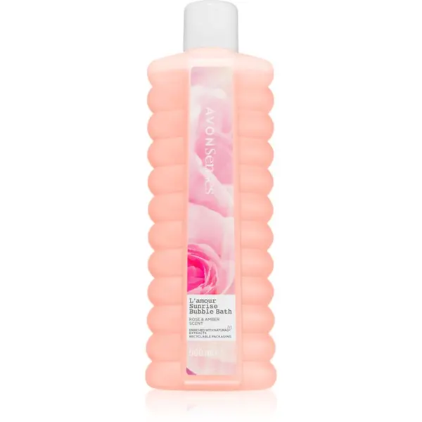 Avon Avon Senses L'amour Sunrise pjena za kupanje s mirisom ruže 500 ml