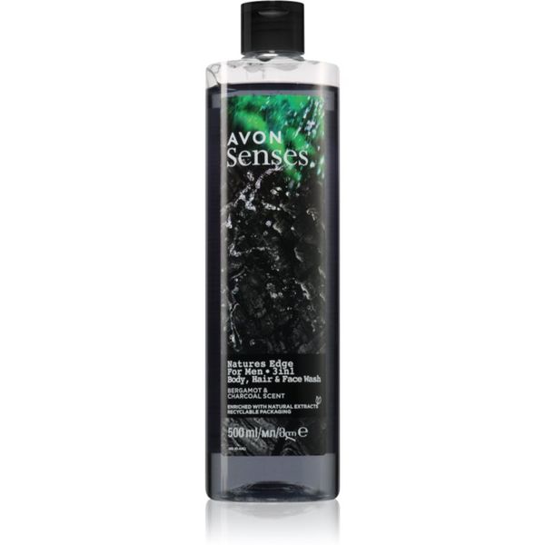 Avon Avon Senses Natures Edge gel za tuširanje i šampon 2 u 1 za muškarce 500 ml