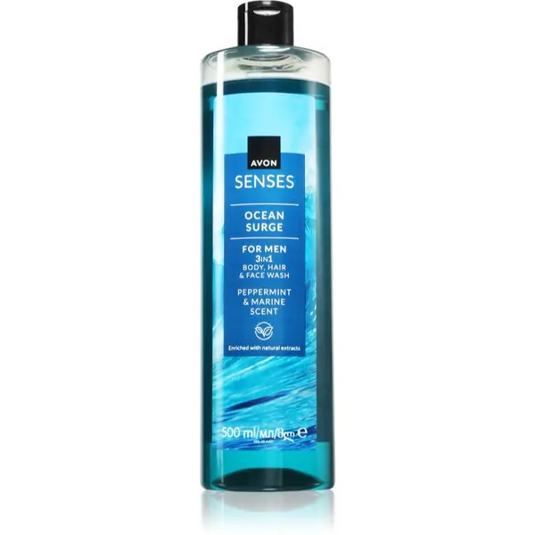Avon Avon Senses Ocean Surge gel za tuširanje za muškarce 3 u 1 500 ml
