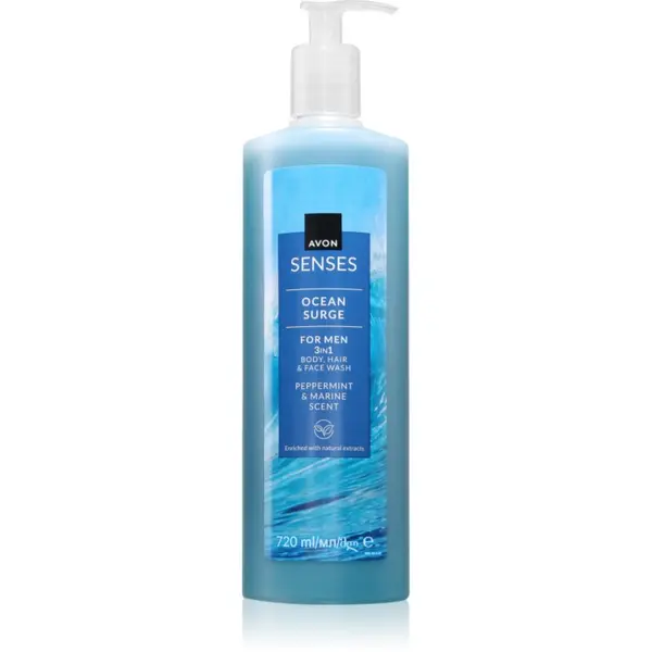 Avon Avon Senses Ocean Surge gel za tuširanje za muškarce 3 u 1 720 ml