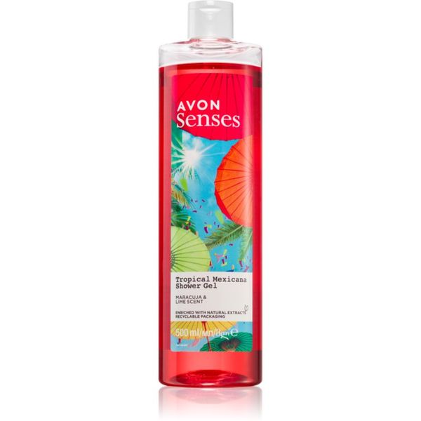 Avon Avon Senses Tropical Mexicana osvježavajući gel za tuširanje 500 ml