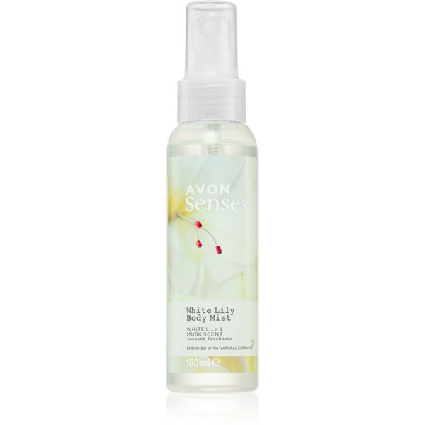 Avon Avon Senses White Lily & Musk osvježavajući sprej za tijelo 100 ml