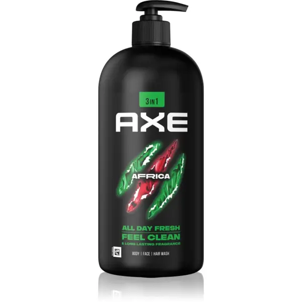 Axe Axe Africa gel za tuširanje za lice, tijelo i kosu 900 ml