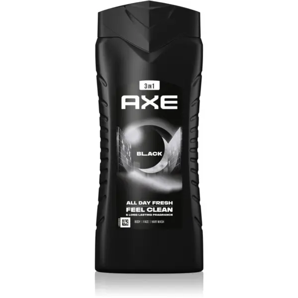 Axe Axe Black gel za tuširanje za lice, tijelo i kosu 400 ml