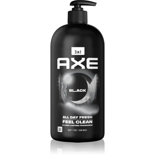 Axe Axe Black gel za tuširanje za lice, tijelo i kosu 900 ml