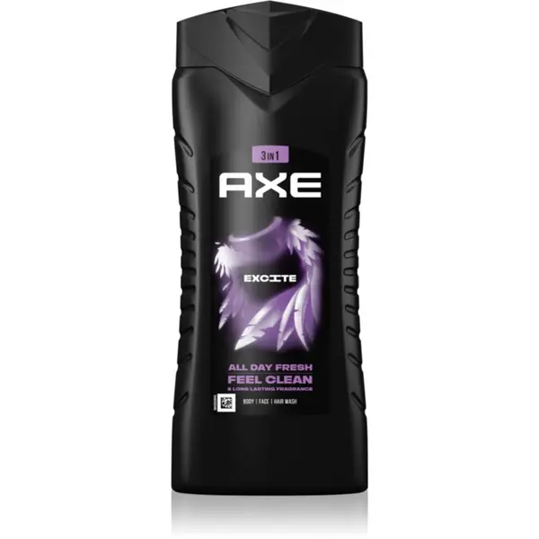 Axe Axe Excite gel za tuširanje za lice, tijelo i kosu 400 ml