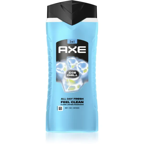 Axe Axe Ice Chill gel za tuširanje za lice, tijelo i kosu 400 ml