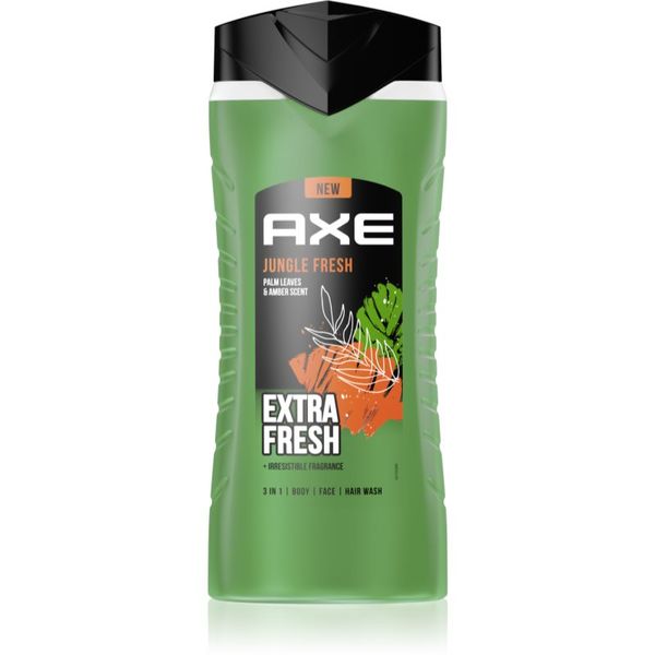 Axe Axe Jungle Fresh gel za tuširanje za lice, tijelo i kosu Palm Leaves & Amber 400 ml