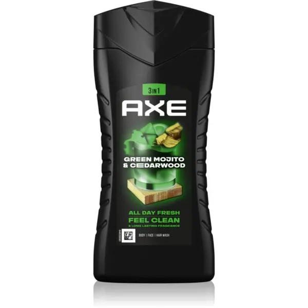 Axe Axe Mojito & Cedarwood gel za tuširanje za lice, tijelo i kosu 250 ml