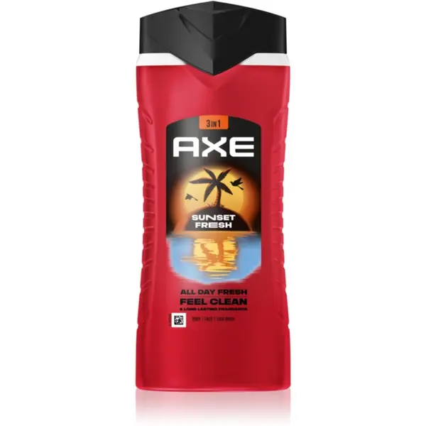 Axe Axe Sunset Fresh gel za tuširanje za lice, tijelo i kosu 400 ml