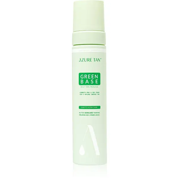 Azure Tan Azure Tan Green Base pjena za samotamnjenje nijansa Dark To Ultra Dark 200 ml