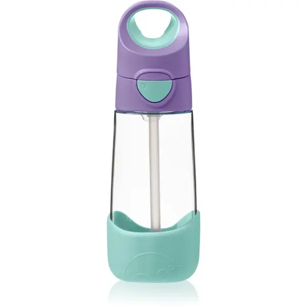 B.Box B.Box Bottle with Straw boca sa slamkom Lilac Pop 450 ml