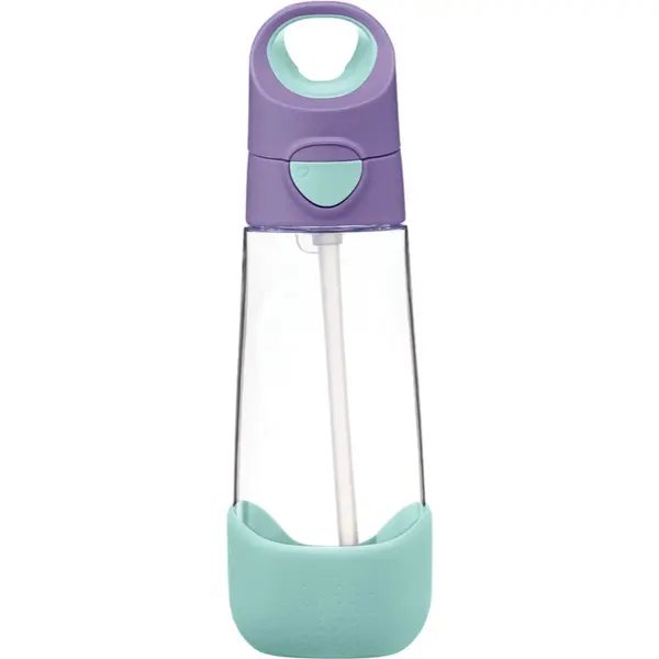 B.Box b.box Bottle with Straw boca sa slamkom Lilac Pop 600 ml