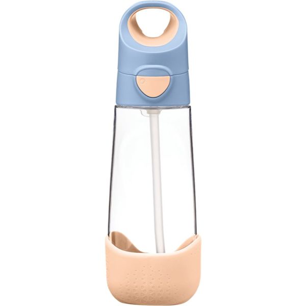 B.Box B.Box Bottle with Straw boca sa slamkom Peach 600 ml