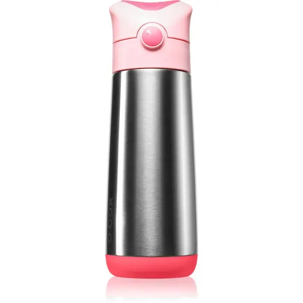 B.Box B.Box Insulated Drink Bottle termosica sa slamkom Flamingo Fizz 500 ml