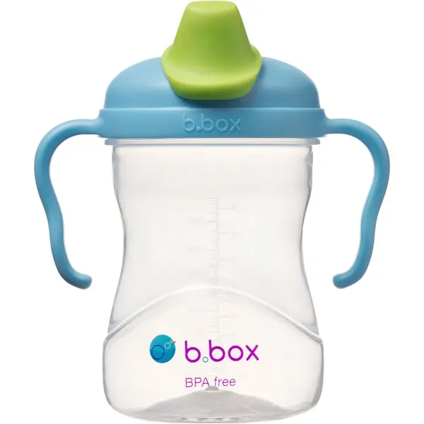 B.Box b.box Spout Cup čašica s ručkama Blueberry 4m+ 240 ml