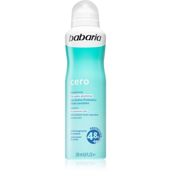 Babaria Babaria Deodorant Cero antiperspirant u spreju za osjetljivu kožu 200 ml