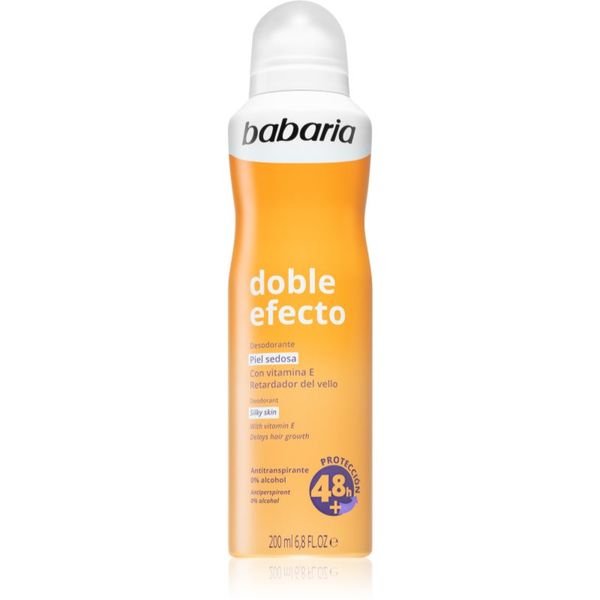 Babaria Babaria Deodorant Double Effect antiperspirant u spreju za usporeni rast dlačica 200 ml