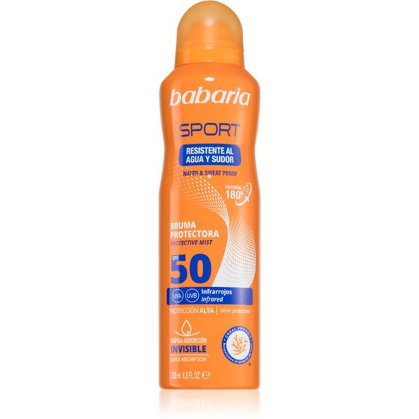 Babaria Babaria Sport zaštitni sprej za sunčanje SPF 50 200 ml