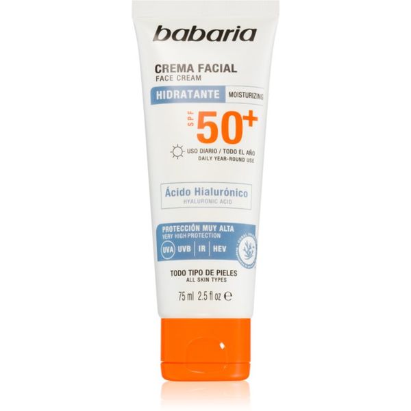 Babaria Babaria Sun Face vodootporna krema za sunčanje za lice SPF 50+ 75 ml