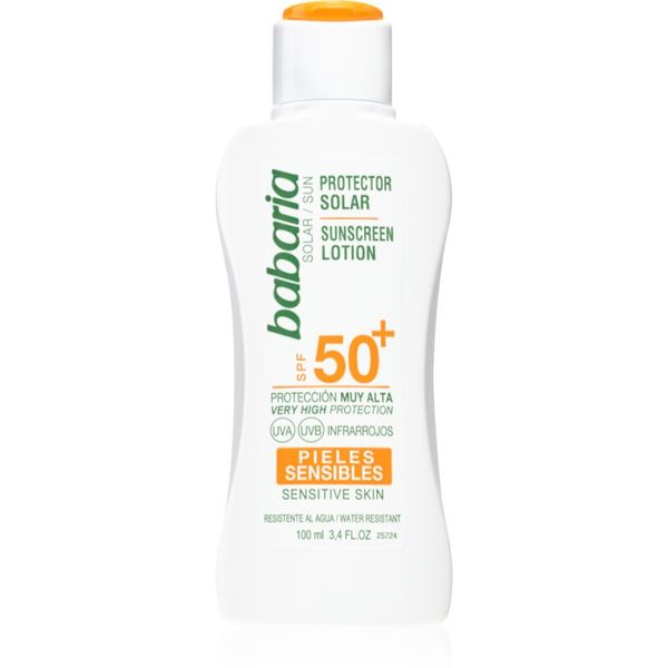 Babaria Babaria Sun Sensitive mlijeko za sunčanje za osjetljivu kožu SPF 50+ 100 ml