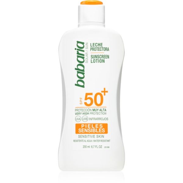 Babaria Babaria Sun Sensitive mlijeko za sunčanje za osjetljivu kožu SPF 50+ 200 ml