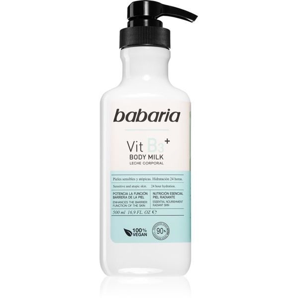 Babaria Babaria Vitamin B3 omekšavajuće hidratantno mlijeko za tijelo za sve tipove kože 500 ml
