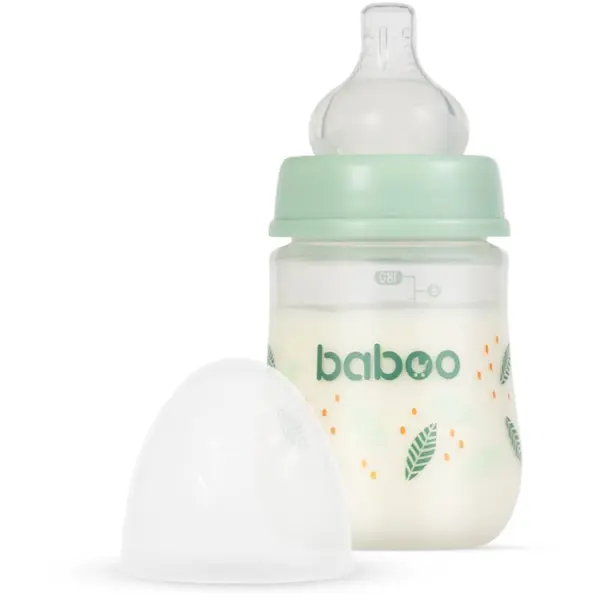 Baboo Baboo Anti-colic Feeding Bottle bočica protiv kolika za djecu od rođenja Peachy Keen, 0 m+ 180 ml