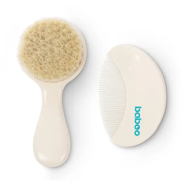 Baboo Baboo Baby Hair Brush and Comb Set set za kosu za djecu od rođenja 2 kom