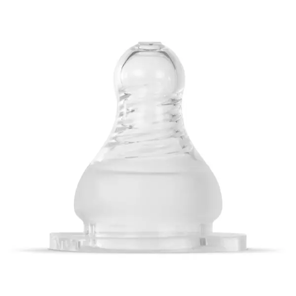 Baboo Baboo Liquid Silicone Teat Fast Flow sisač za bočicu Narrow Neck 6m+ 2 kom