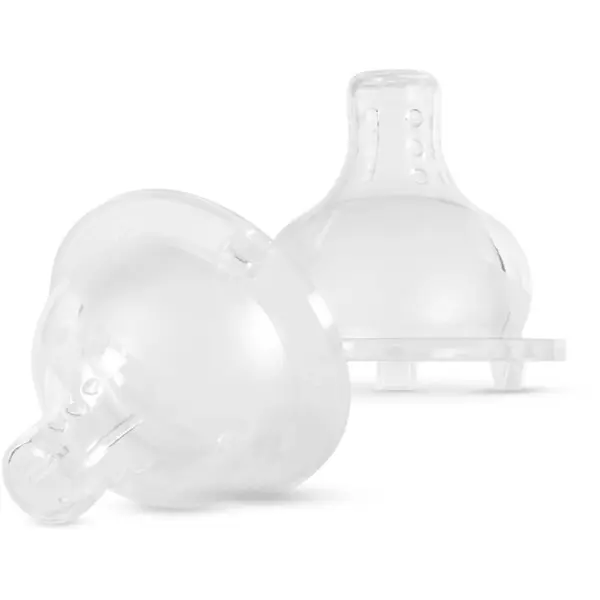Baboo Baboo Premium Silicone Teat Medium Flow sisač za bočicu 3m+ 2 kom