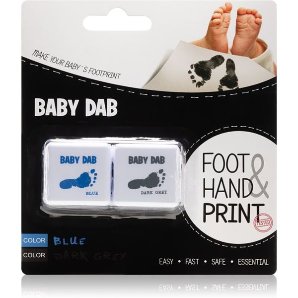 Baby Dab Baby Dab Foot & Hand Print Blue & Grey boja za dječje otiske 2 kom