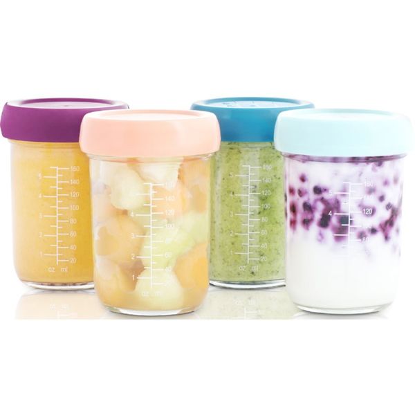 Babymoov Babymoov Bowls Glass posudica sa zatvaračem Glass 4x220 ml